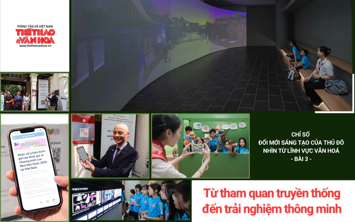 Chỉ số đổi mới sáng tạo của Thủ đô nhìn từ lĩnh vực văn hóa - Bài 3: Từ tham quan truyền thống đến trải nghiệm thông minh