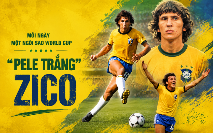 Mỗi ngày một ngôi sao World Cup: "Pele trắng" Zico