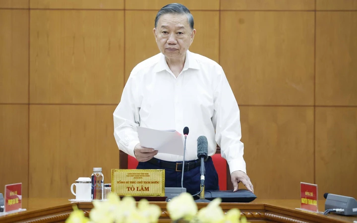 Tổng Bí thư, Chủ tịch nước làm việc với Đảng uỷ Chính phủ về tổng kết Nghị quyết số 24 - NQ/TW