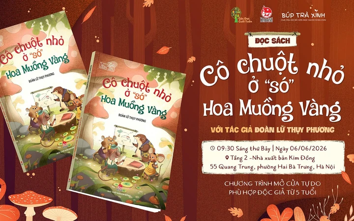 Cô chuột nhỏ ở "só" Hoa Muồng Vàng: Từ khu vườn nhỏ đến trang sách lớn