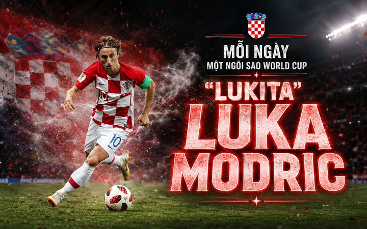Mỗi ngày một ngôi sao World Cup: "Lukita" Luka Modric