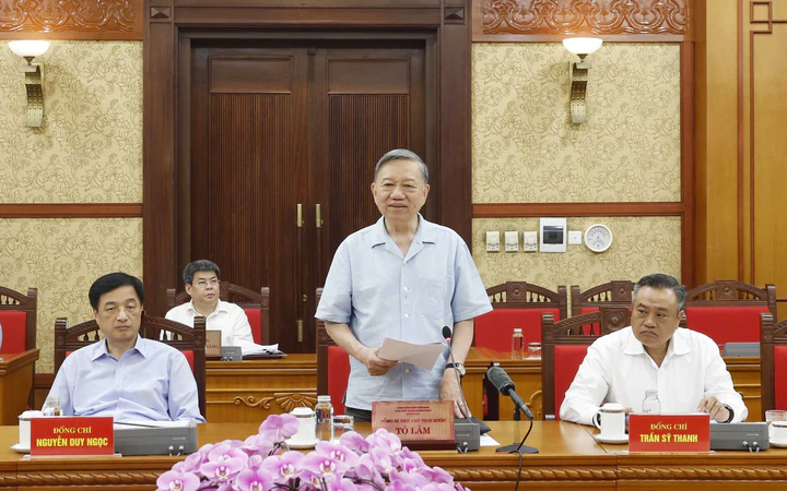 Thông cáo báo chí về cuộc làm việc của đồng chí Tổng Bí thư, Chủ tịch nước Tô Lâm với Ban Thường vụ Đảng uỷ Thanh tra Chính phủ