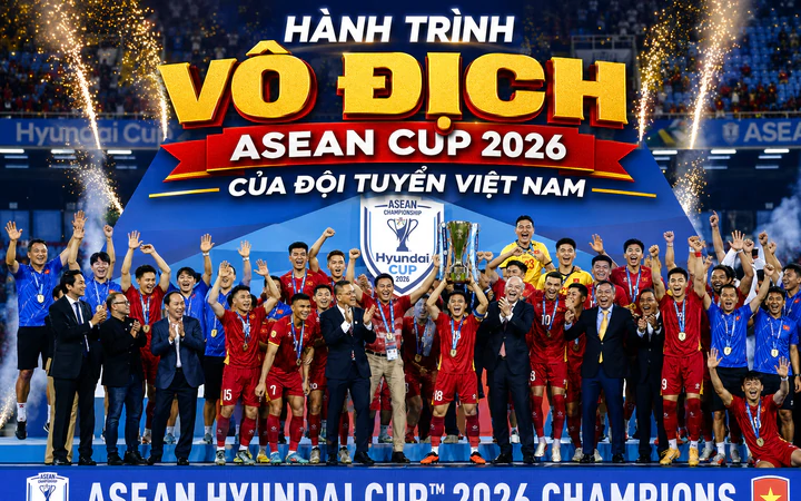 Hành trình vô địch ASEAN Cup 2026 của đội tuyển Việt Nam