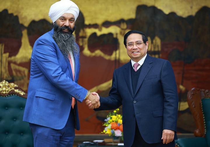 Thủ tướng Phạm Minh Chính tiếp Bộ trưởng Phát triển quốc tế Canada