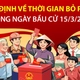 Quy định về thời gian bỏ phiếu trong ngày bầu cử 15/3/2026