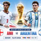TRỰC TIẾP bóng đá Anh vs Argentina 02h00 hôm nay ngày 16/7, bán kết World Cup 2026