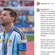 Nghẹn ngào với tâm thư của Messi sau trận thua Tây Ban Nha