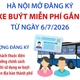 Hà Nội mở đăng ký thẻ xe buýt miễn phí gắn chip từ ngày 6/7/2026