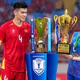 Cặp 'người khổng lồ' Thanh Thúy, Quang Kiệt cầm cờ Việt Nam tại lễ khai mạc ASIAD 2026