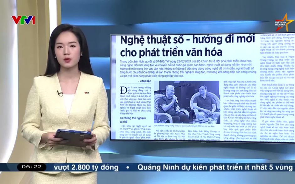 Điểm báo VTV1: Nghệ thuật số - hướng đi mới cho phát triển văn hóa