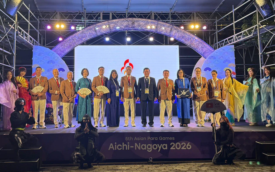 Đoàn Thể thao người khuyết tật Việt Nam dự lễ thượng cờ Asian Para Games 2026
