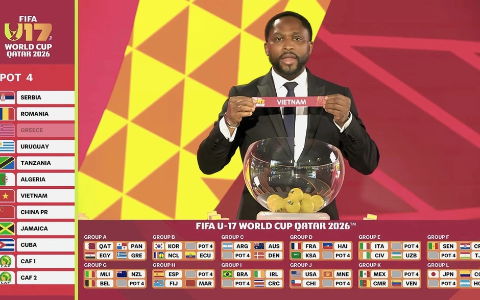 [VIDEO] U17 Việt Nam rơi vào bảng dễ chịu tại U17 World Cup 2026