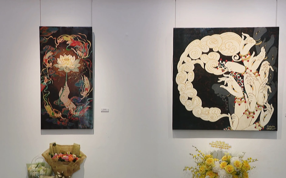 Triển lãm 'Sen đầu hạ' đưa nghệ thuật Phật giáo đến gần hơn với công chúng