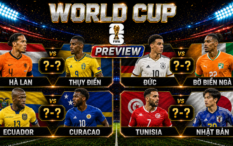 VIDEO Bản tin PREVIEW World Cup 2026 ngày 19/6: Xe tăng Đức tăng tốc, thử thách lớn cho Samurai xanh