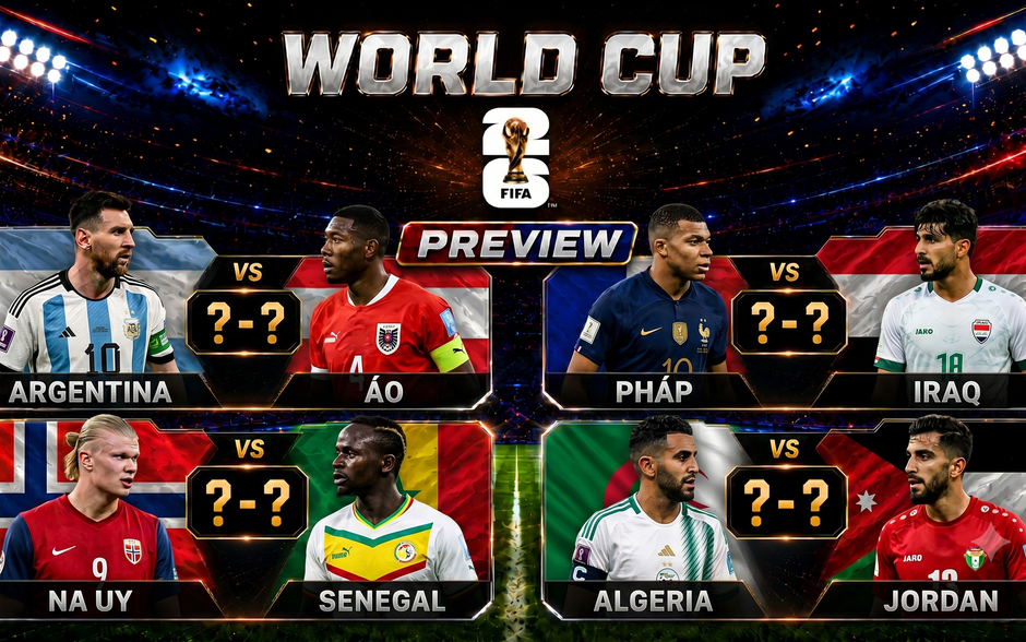 VIDEO Bản tin PREVIEW World Cup 2026 ngày 21/6: Chờ kỷ lục bàn thắng của Messi, Mbappe quyết bám đuổi