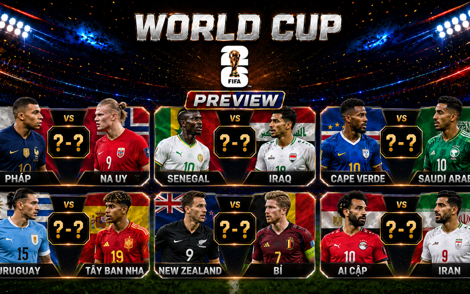 VIDEO Bản tin PREVIEW WORLD CUP 2026 ngày 25/6: Pháp thị uy sức mạnh, Tây Ban Nha quyết giữ ngôi đầu